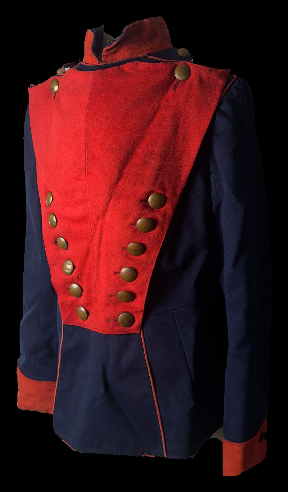 Prussian Uhlan Officer-Pattern Ulanka Tunic with Red Parade Plastron