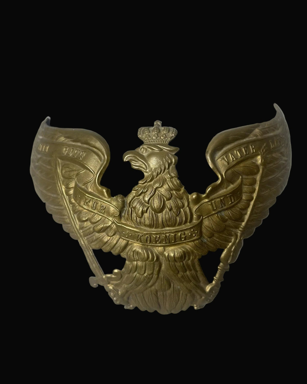Prussian M1867 Garde Grenadier Pickelhaube Brass Wappen Helmet Plate