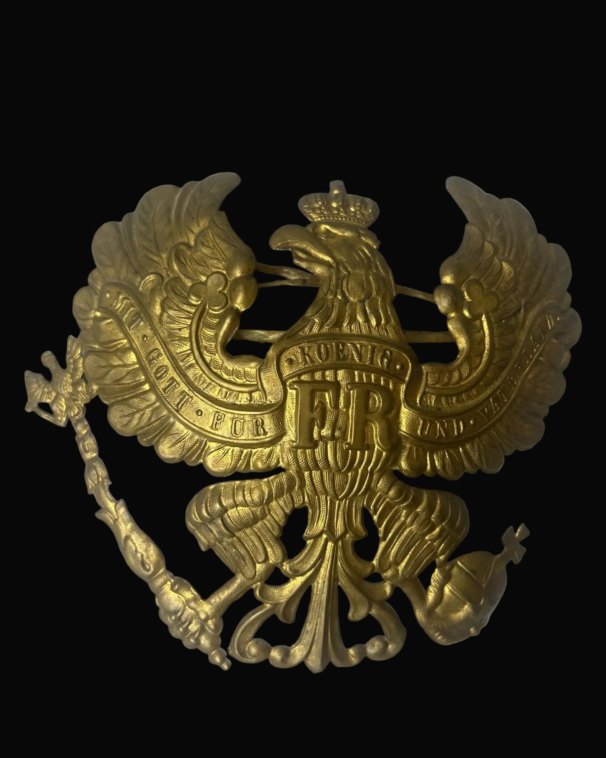 Prussian Officer Line Eagle Wappen Pickelhaube Helmet Plate FR