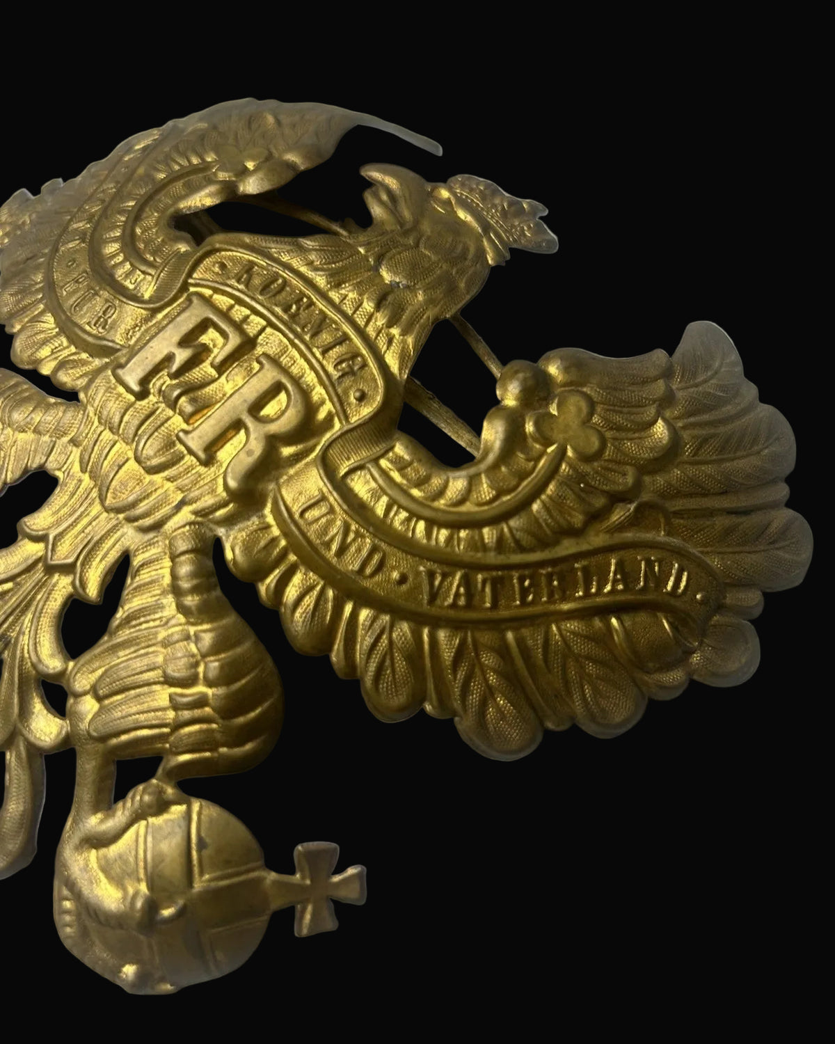 Prussian Officer Line Eagle Wappen Pickelhaube Helmet Plate FR