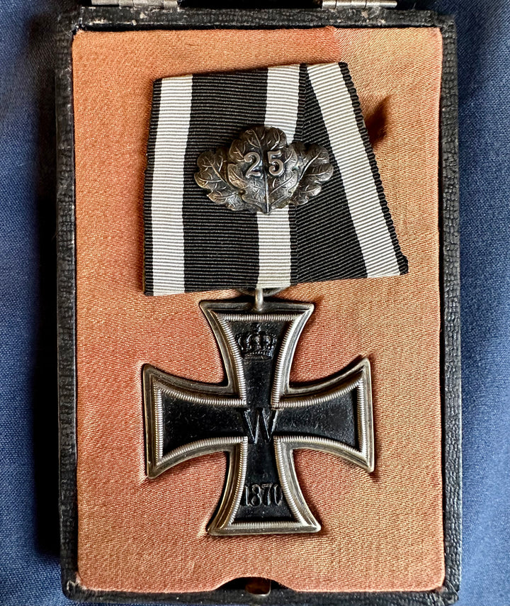 German Iron Cross 1870 2nd class with 25 year oak leaves - Derrittmeister Militaria Group