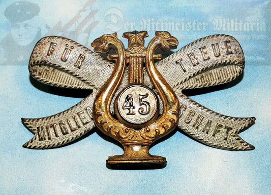 German Musical Association Patriotic Badge for 45 years service - Derrittmeister Militaria Group