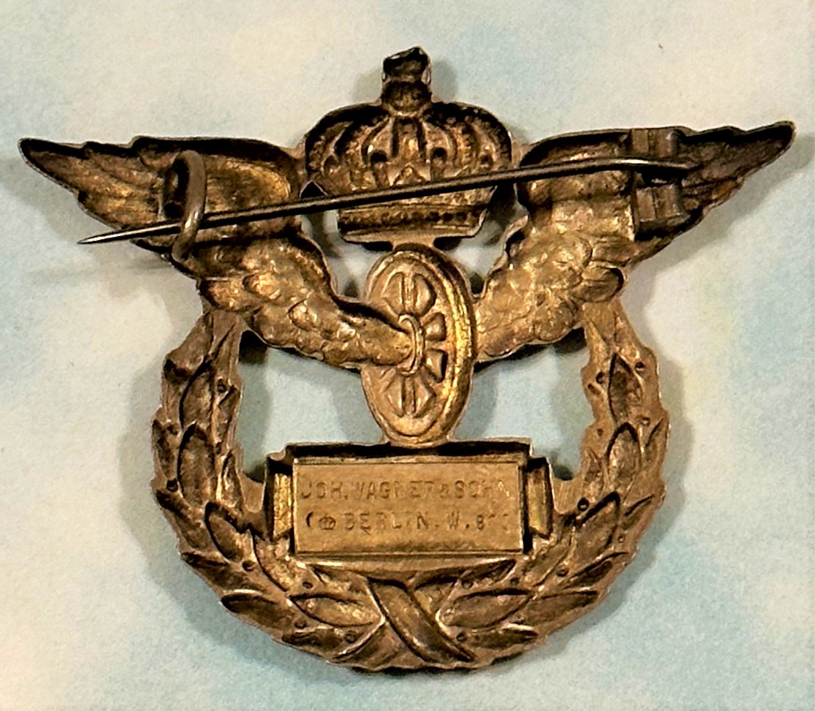 Germany Badge for 25 years Long Service in the Railway System for 25 years - Silver Hallmarking - Derrittmeister Militaria Group