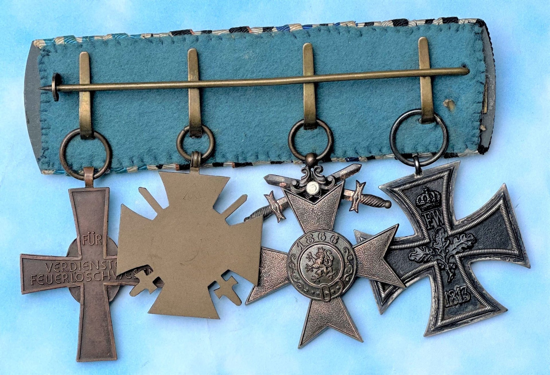 Bavarian Four Place Medal Bar - Derrittmeister Militaria Group
