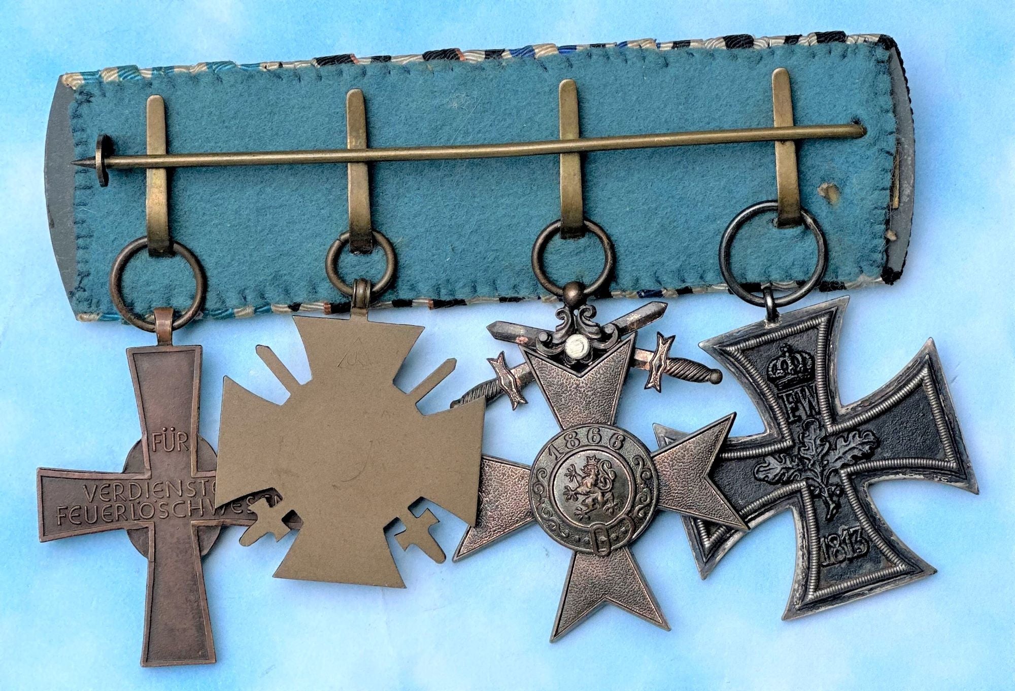 Bavarian Four Place Medal Bar - Derrittmeister Militaria Group