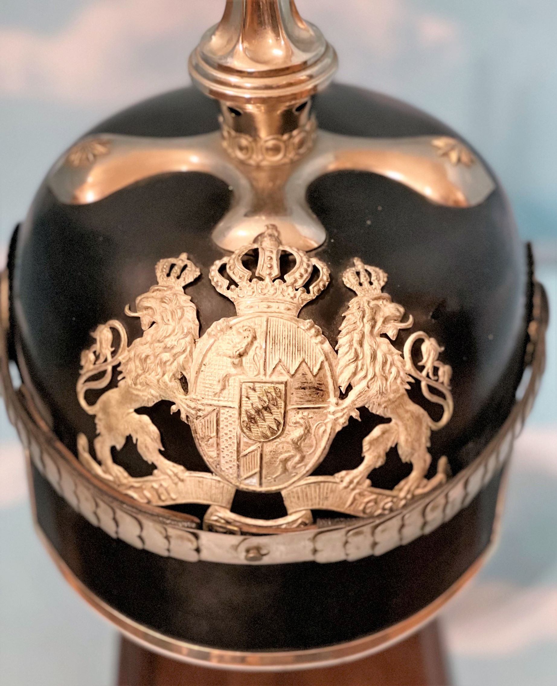 Bavaria Pickelhaube / Spiked Helmet for Officer in Infanterie Lieb Rgt - Derrittmeister Militaria Group