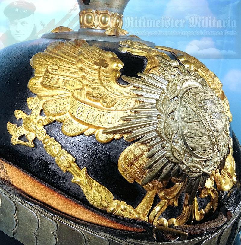Saxe Weimar Pickelhaube / Spiked Helmet  for Officer in Infanterie Rgt Nr 94 - Derrittmeister Militaria
