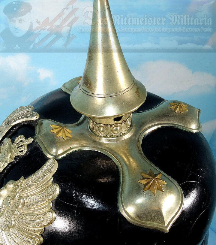 Prussia Pickelhaube / Spiked Helmet for Officer in Military Administration - Derrittmeister Militaria