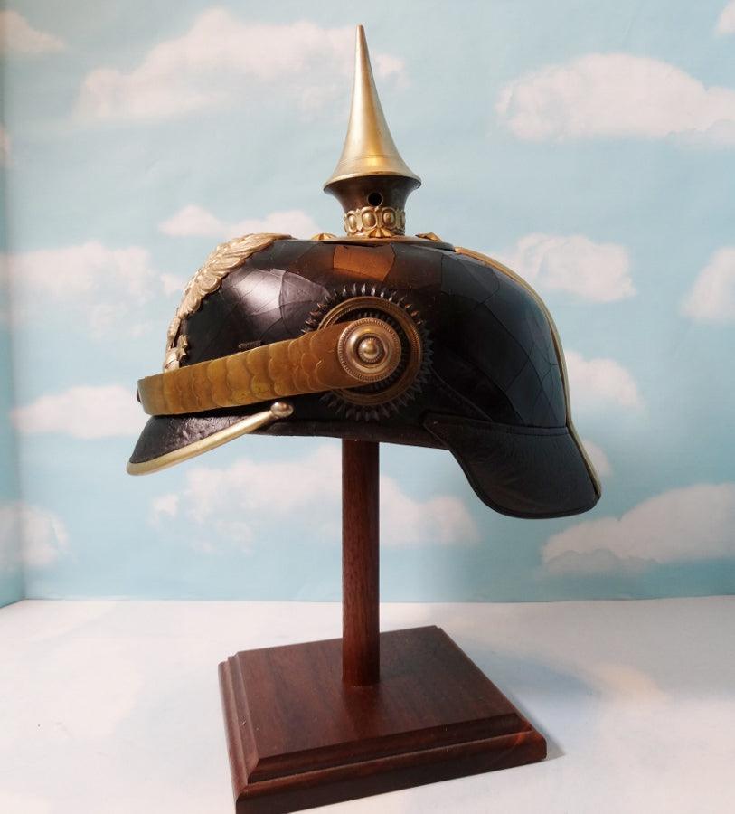 Prussia Pickelhaube / Spiked Helmet for Reserve Officer in Pionier Bataillon - Derrittmeister Militaria