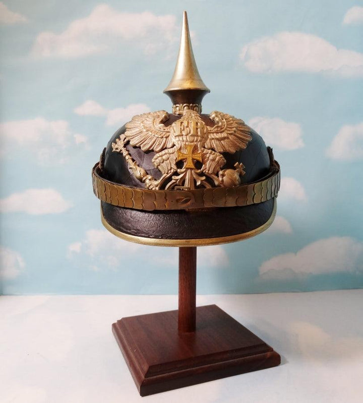 Prussia Pickelhaube / Spiked Helmet for Reserve Officer in Pionier Bataillon - Derrittmeister Militaria