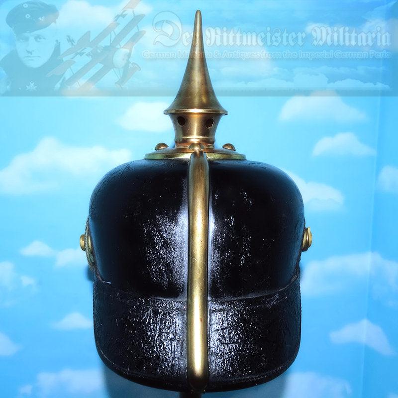 Bavaria Pickelhaube / Spiked Helmet for a OYV (one year volunteer) in Line Infantry Regiment - Derrittmeister Militaria