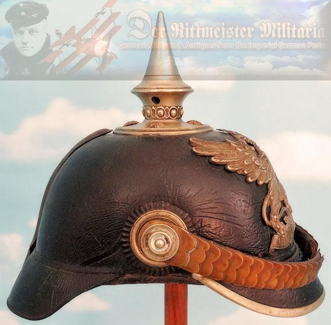 Baden Pickelhaube / Spiked Helmet for Officer in Pionier-Bataillone NR 14 - Derrittmeister Militaria