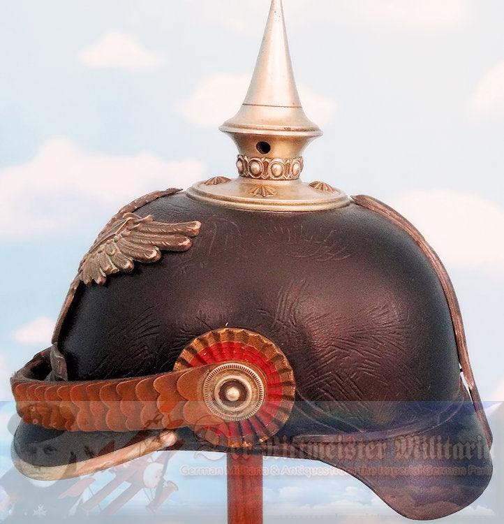 Baden Pickelhaube / Spiked Helmet for Officer in Pionier-Bataillone NR 14 - Derrittmeister Militaria