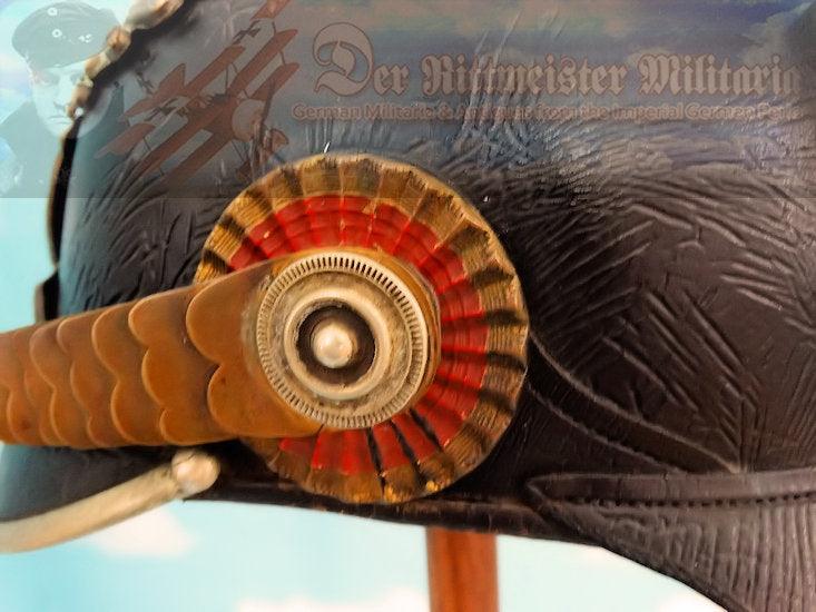 Baden Pickelhaube / Spiked Helmet for Officer in Pionier-Bataillone NR 14 - Derrittmeister Militaria