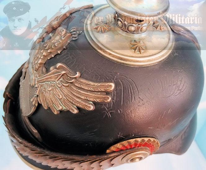 Baden Pickelhaube / Spiked Helmet for Officer in Pionier-Bataillone NR 14 - Derrittmeister Militaria