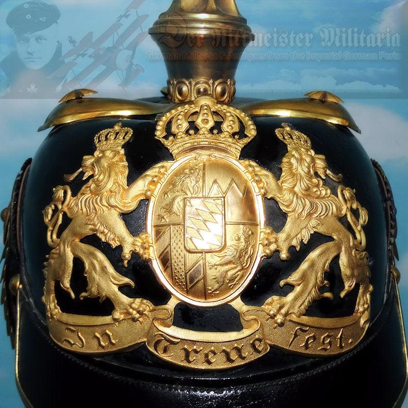 Bavaria Pickelhaube / Spiked Helmet for Officer in Line-Infantry Regiment - Derrittmeister Militaria