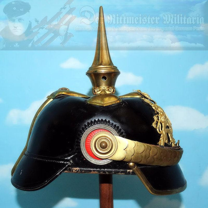 Bavaria Pickelhaube / Spiked Helmet for Officer in Line-Infantry Regiment - Derrittmeister Militaria