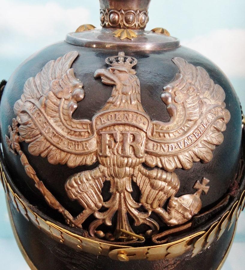 Prussia Pickelhaube / Spiked Helmet for Line Officer in Pionier Batallione - Derrittmeister Militaria