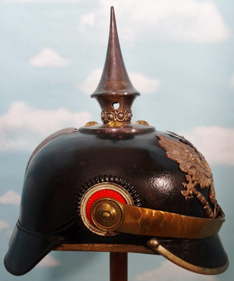Prussia Pickelhaube / Spiked Helmet for Line Officer in Pionier Batallione - Derrittmeister Militaria