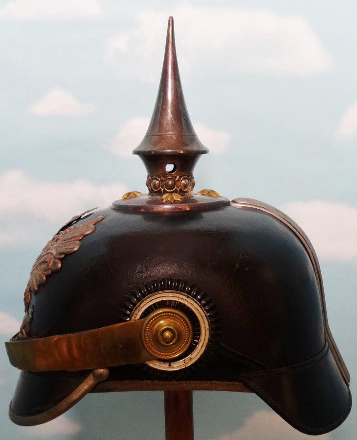 Prussia Pickelhaube / Spiked Helmet for Line Officer in Pionier Batallione - Derrittmeister Militaria