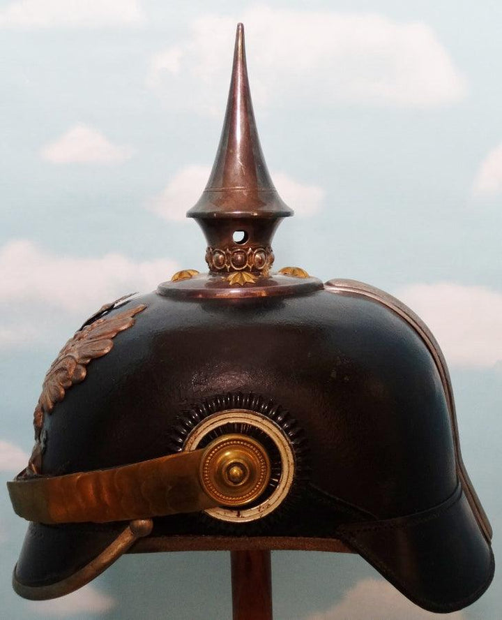 Prussia Pickelhaube / Spiked Helmet for Line Officer in Pionier Batallione - Derrittmeister Militaria