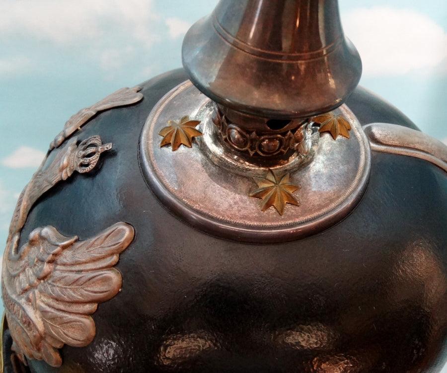 Prussia Pickelhaube / Spiked Helmet for Line Officer in Pionier Batallione - Derrittmeister Militaria