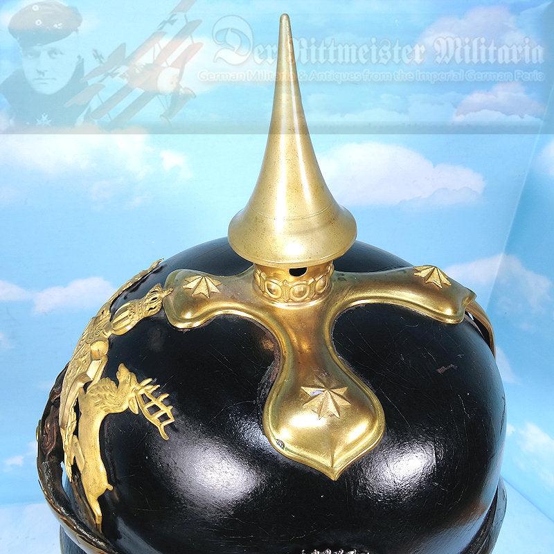 Wurttemberg Pickelhaube / Spiked Helmet for Officer in Infanterie-Regiment Nr’s 120, 121, 122, 124, 125, 126, 127, and 180 - Derrittmeister Militaria