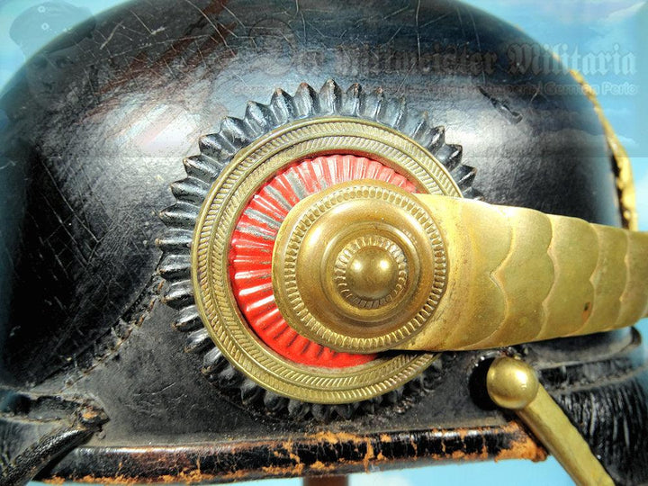 Wurttemberg Pickelhaube / Spiked Helmet for Officer in Infanterie-Regiment Nr’s 120, 121, 122, 124, 125, 126, 127, and 180 - Derrittmeister Militaria