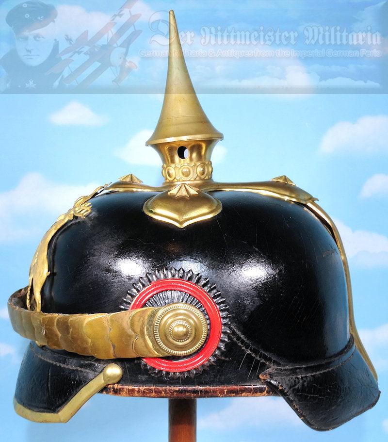 Wurttemberg Pickelhaube / Spiked Helmet for Officer in Infanterie-Regiment Nr’s 120, 121, 122, 124, 125, 126, 127, and 180 - Derrittmeister Militaria