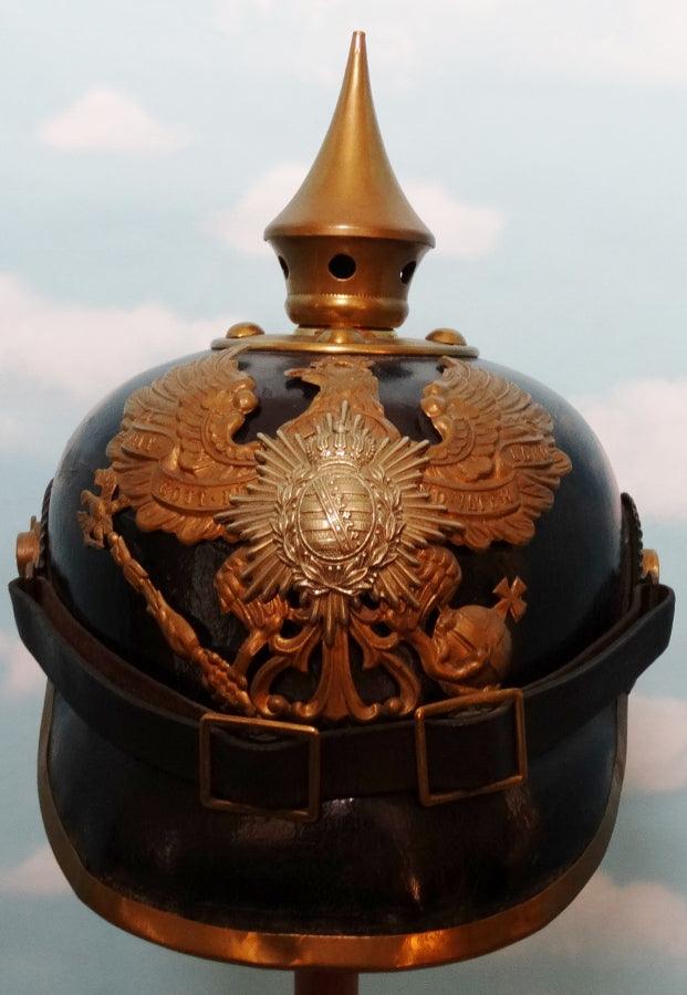 Saxe Coburg Gotha Pickelhaube / Spiked Helmet for Enlisted Man in 6. Thüringisches Infanterie Rgt Nr 95 - Derrittmeister Militaria