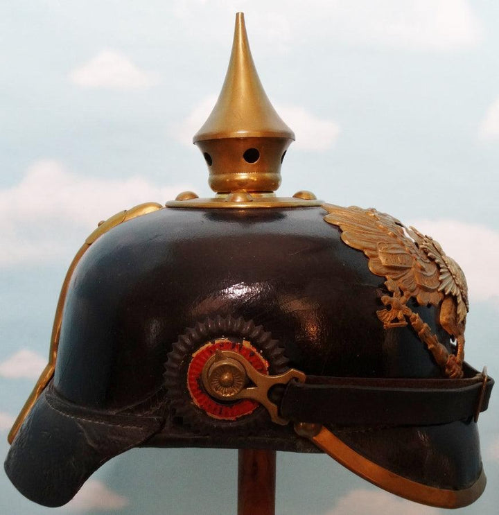 Saxe Coburg Gotha Pickelhaube / Spiked Helmet for Enlisted Man in 6. Thüringisches Infanterie Rgt Nr 95 - Derrittmeister Militaria