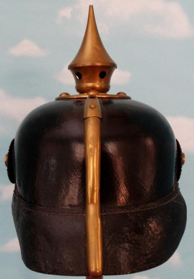 Saxe Coburg Gotha Pickelhaube / Spiked Helmet for Enlisted Man in 6. Thüringisches Infanterie Rgt Nr 95 - Derrittmeister Militaria