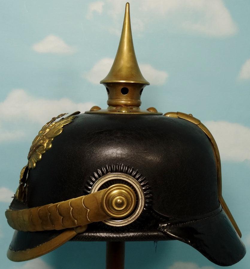 Prussia Pickelhaube / Spiked Helmet for NCO (non commissioned officer) in Infantarie Rgt - Derrittmeister Militaria