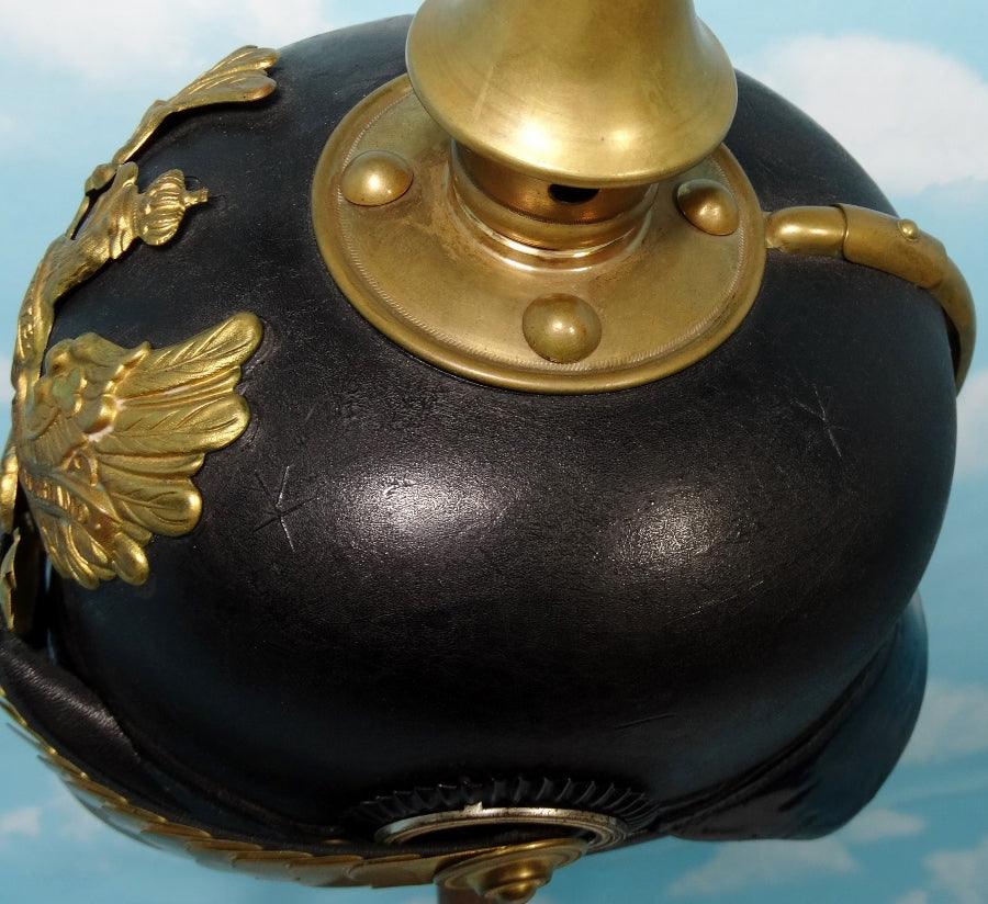 Prussia Pickelhaube / Spiked Helmet for NCO (non commissioned officer) in Infantarie Rgt - Derrittmeister Militaria