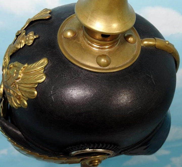 Prussia Pickelhaube / Spiked Helmet for NCO (non commissioned officer) in Infantarie Rgt - Derrittmeister Militaria