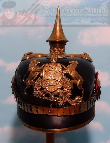 Wurttemberg Pickelhaube / Spiked Helmet for Reserve Officer in Infantrie - Derrittmeister Militaria