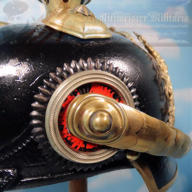 Bavaria Pickelhaube / Spiked Helmet for Reserve Officer in Chevaulegers or Schweres-Reiter-Regiment - Derrittmeister Militaria