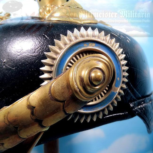 Bavaria Pickelhaube / Spiked Helmet for Reserve Officer in Chevaulegers or Schweres-Reiter-Regiment - Derrittmeister Militaria