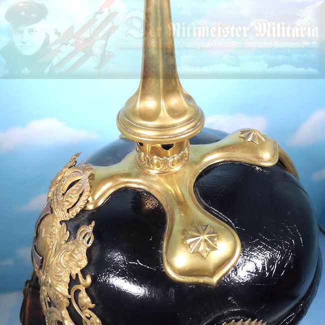 Bavaria Pickelhaube / Spiked Helmet for Reserve Officer in Chevaulegers or Schweres-Reiter-Regiment - Derrittmeister Militaria