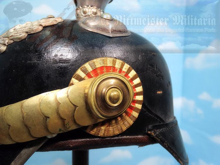 Baden Pickelhaube / Spiked Helmet for Fähnrich in Dragoner-Regiment - Derrittmeister Militaria
