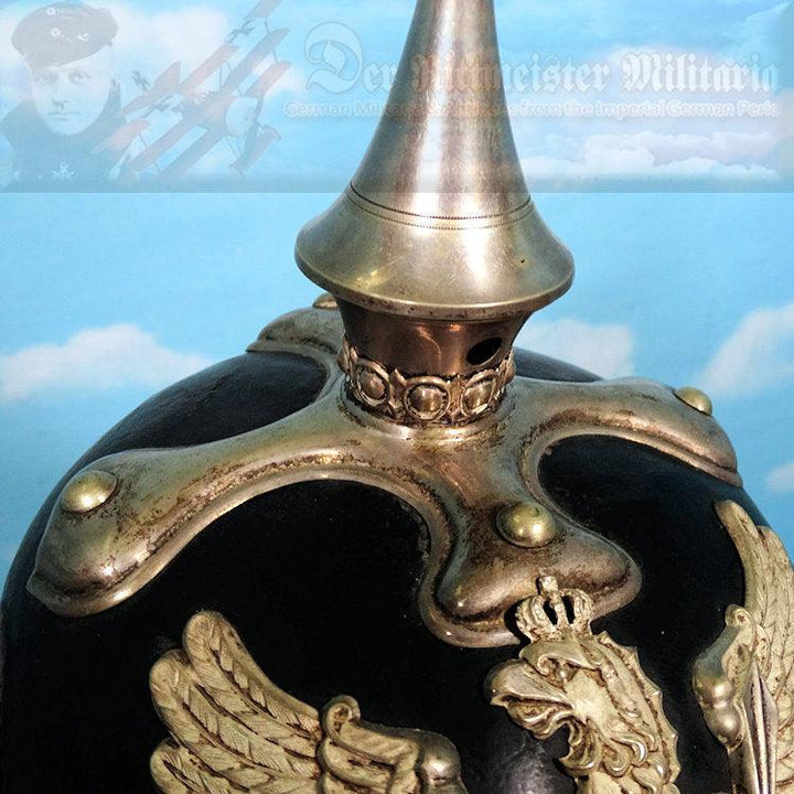 Baden Pickelhaube / Spiked Helmet for Fähnrich in Dragoner-Regiment - Derrittmeister Militaria