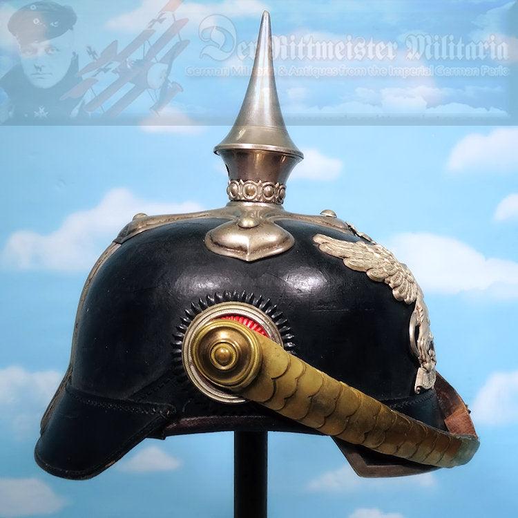 Baden Pickelhaube / Spiked Helmet for Fähnrich in Dragoner-Regiment - Derrittmeister Militaria