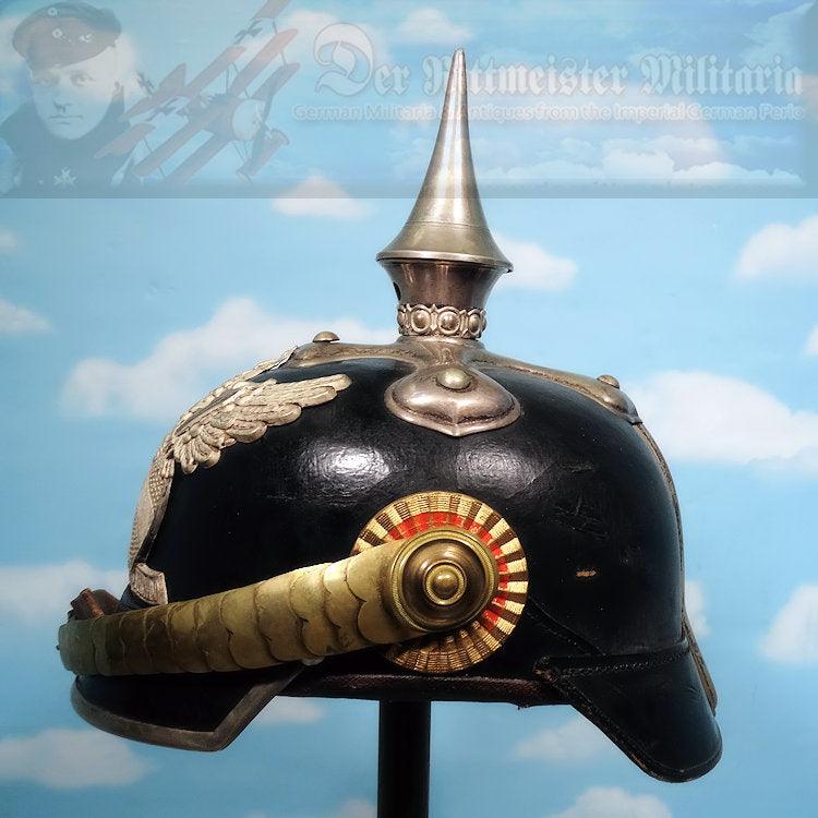 Baden Pickelhaube / Spiked Helmet for Fähnrich in Dragoner-Regiment - Derrittmeister Militaria