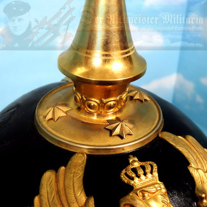 Anhalt Pickelhaube / Spiked Helmet for Officer in Infanterie Rgt 93 - Derrittmeister Militaria Group