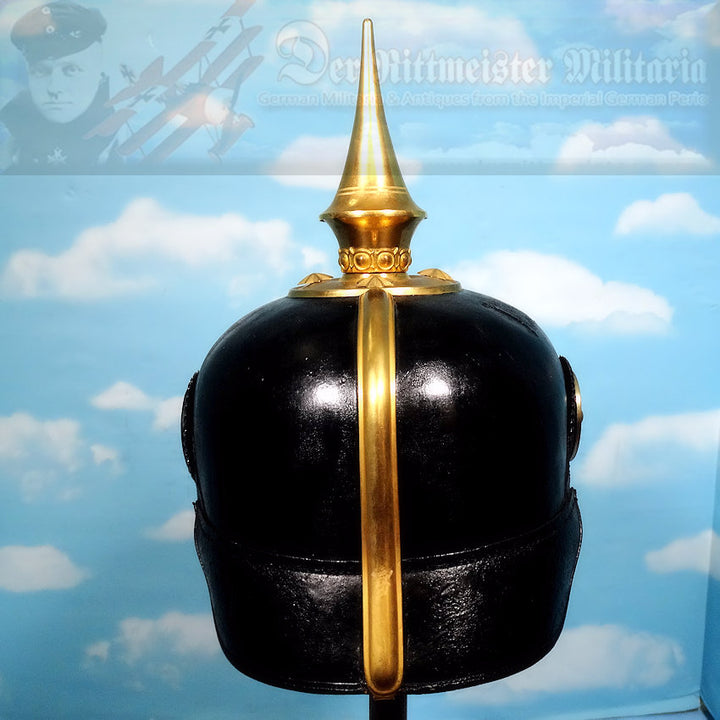 Anhalt Pickelhaube / Spiked Helmet for Officer in Infanterie Rgt 93 - Derrittmeister Militaria Group