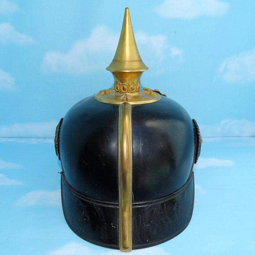 Saxe Weimar Pickelhaube / Spiked Helmet for Officer in Infantry-Regiment Großherzog von Sachsen (5. Thüringisches) Nr 94 - Derrittmeister Militaria
