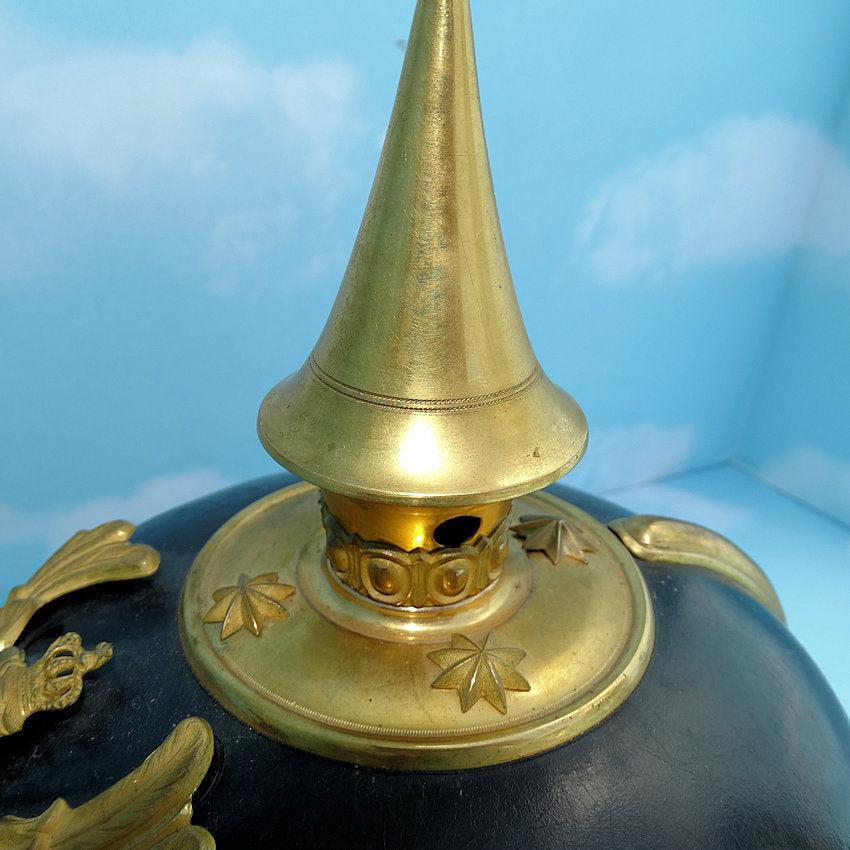 Saxe Weimar Pickelhaube / Spiked Helmet for Officer in Infantry-Regiment Großherzog von Sachsen (5. Thüringisches) Nr 94 - Derrittmeister Militaria