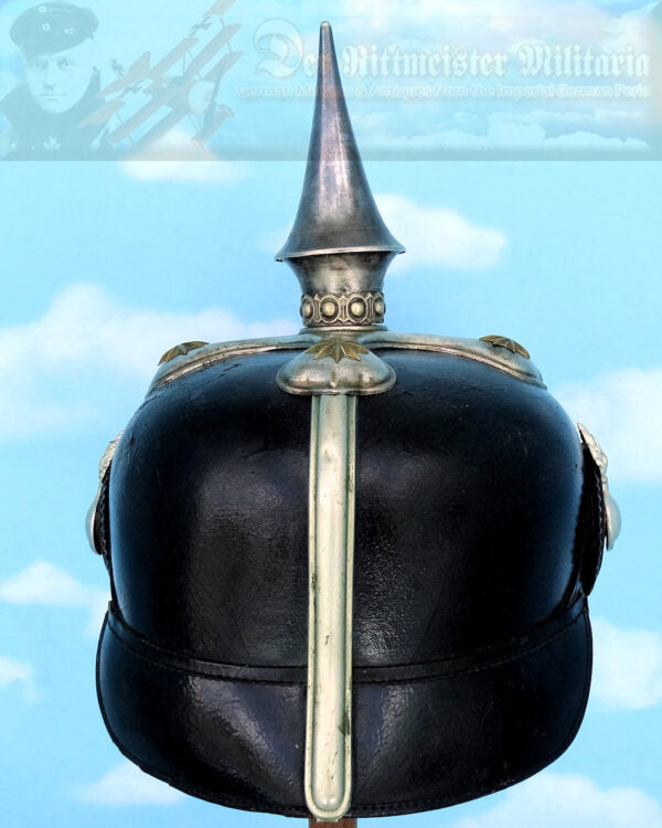Prussia Pickelhaube / Spiked Helmet for Officer in Grendaier Rgt Zu Pferdel Von Derfflinger (Neumarkisches) Rgt 3 - Derrittmeister Militaria Group