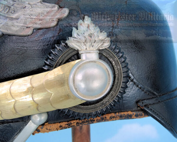 Prussia Pickelhaube / Spiked Helmet for Officer in Grendaier Rgt Zu Pferdel Von Derfflinger (Neumarkisches) Rgt 3 - Derrittmeister Militaria Group