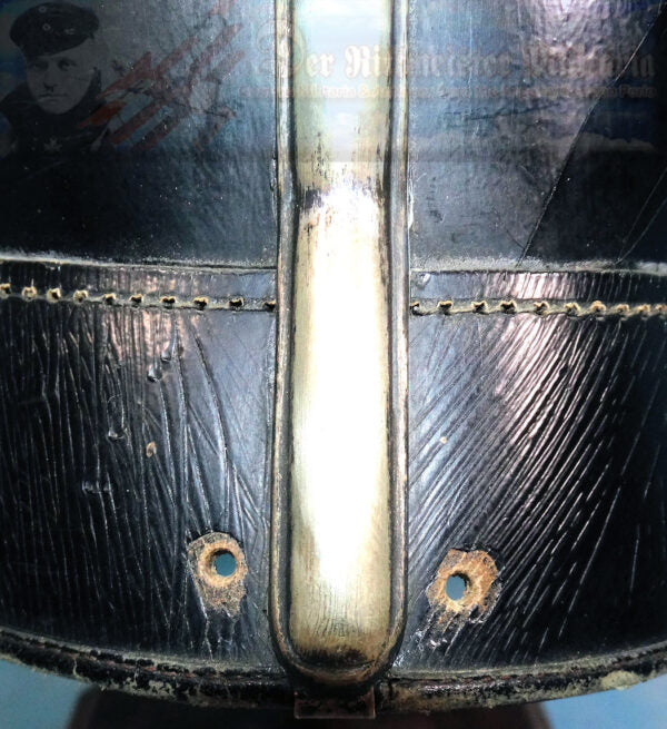 Wurtttemberg Pickelhaube / Spiked Helmet for Officer with Parade Bush and Spike in Dragoner Rgt 26 - Derrittmeister Militaria Group